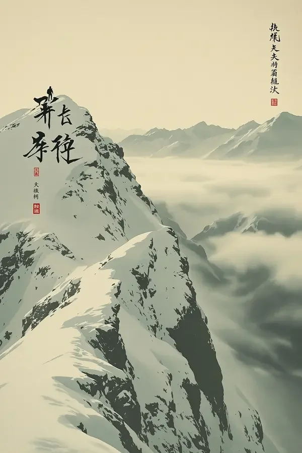 雪岭孤影